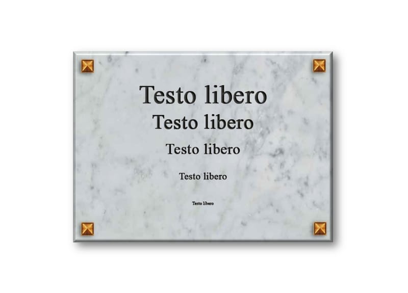 TARGA COMMEMORATIVA PERSONALIZZABILE