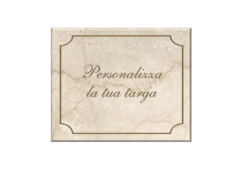 Targa per ville e dimore personalizzabile