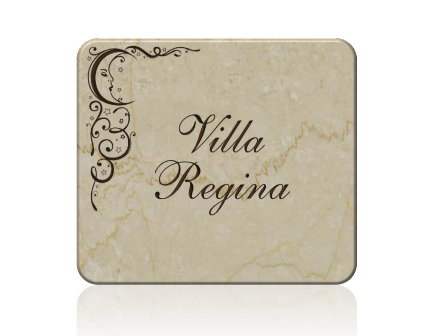 Targa per ville e dimore personalizzabile