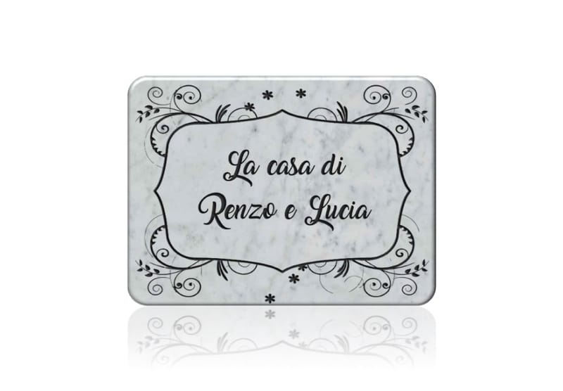 Targa per ville e dimore personalizzabile