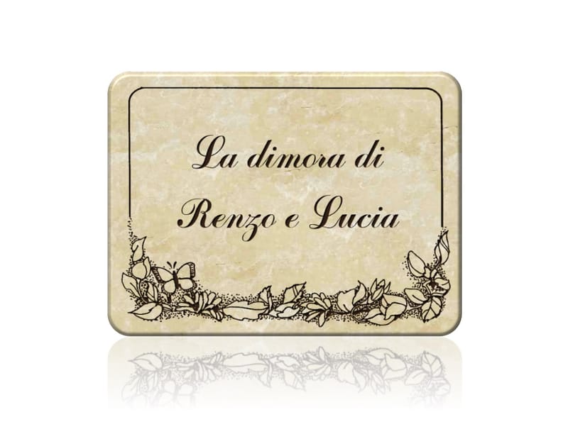 Targa per ville e dimore personalizzabile