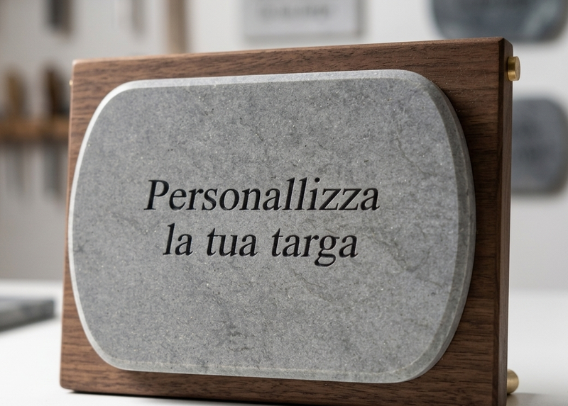 TARGA BOTTE PERSONALIZZABILE