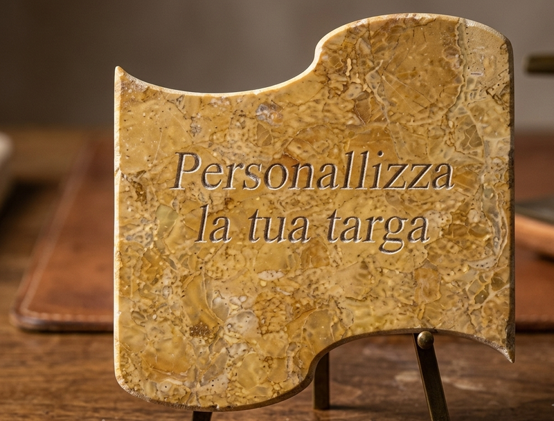 TARGA ONDA ALTA PERSONALIZZABILE