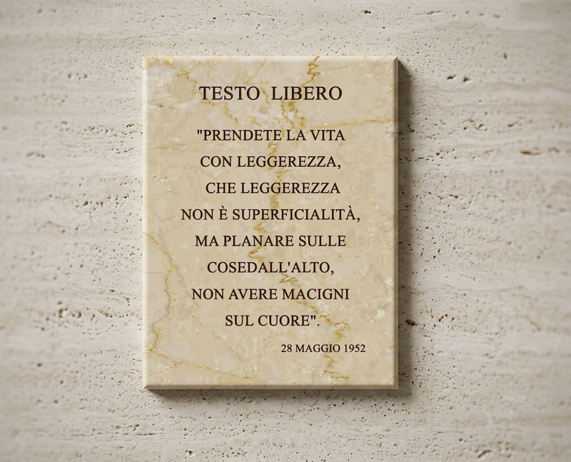 TARGA COMMEMORATIVA PERSONALIZZABILE
