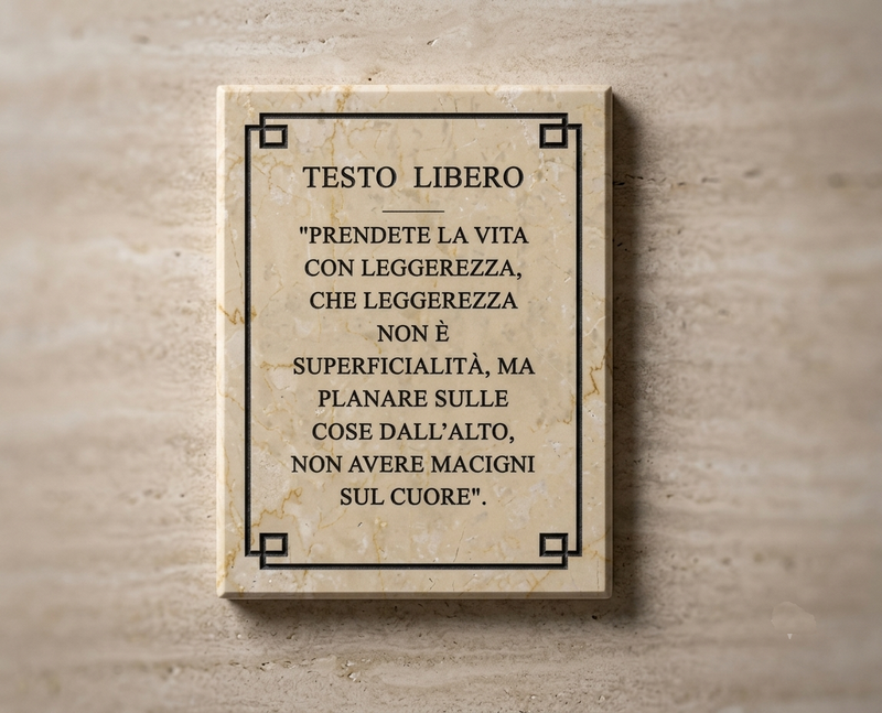 TARGA COMMEMORATIVA PERSONALIZZABILE