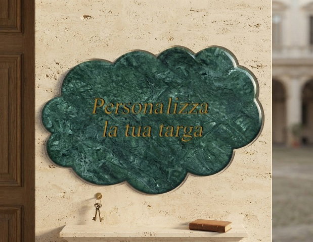 TARGA NUVOLA PRSONALIZZABILE PROPOSTA 003