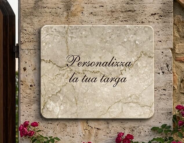 Targa per ville e dimore personalizzabile PROPOSTA A005