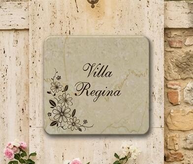 Targa per ville e dimore personalizzabile PROPOSTA A007