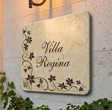 Targa per ville e dimore personalizzabile PROPOSTA A008