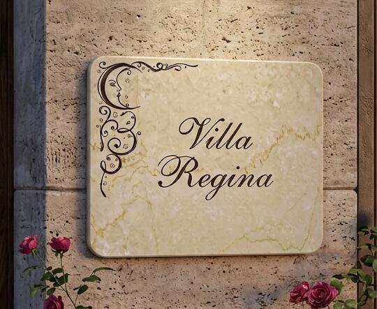 Targa per ville e dimore personalizzabile PROPOSTA A009