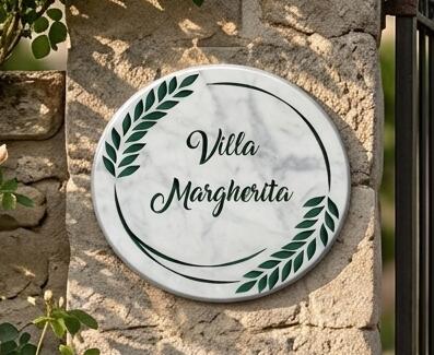 Targa per ville e dimore personalizzabile PROPOSTA A010