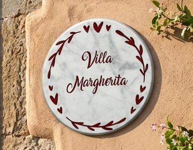 Targa per ville e dimore personalizzabile PROPOSTA A011