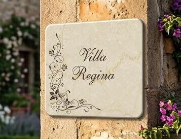 Targa per ville e dimore personalizzabile PROPOSTA A012