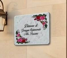 Targa per ville e dimore personalizzabile PROPOSTA A017
