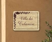 Targa per ville e dimore personalizzabile PROPOSTA A023