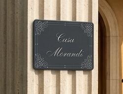Targa per ville e dimore personalizzabile PROPOSTA A024