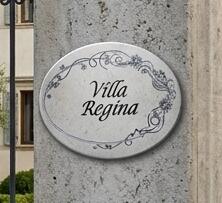 Targa per ville e dimore personalizzabile PROPOSTA A025