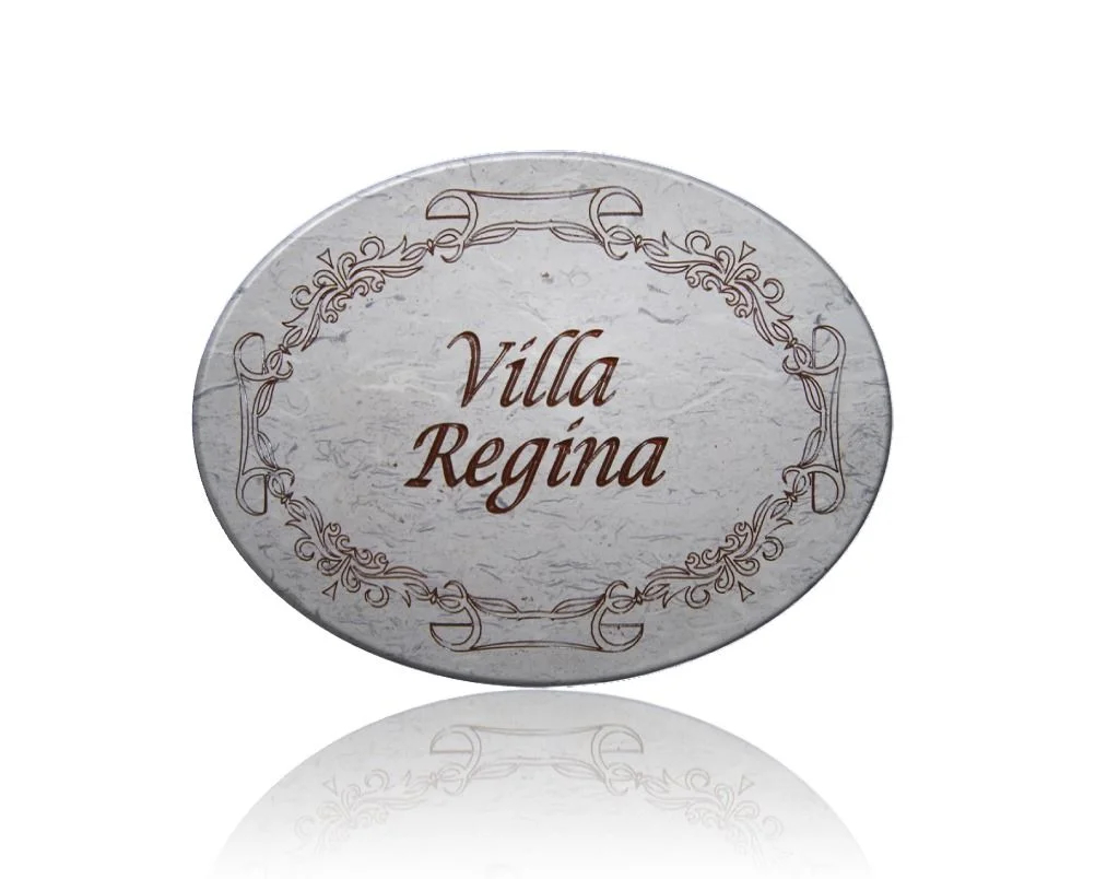Targa Commemorativa Ovale in Marmo