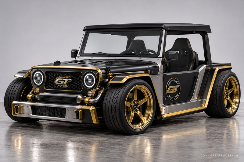 Aluminum Mini Jeeps — Low Hardtop Collection
