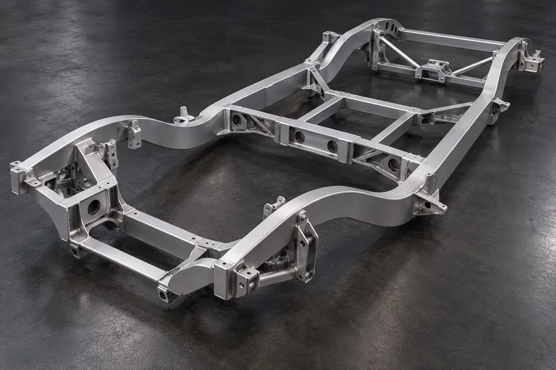 Silver 1941 Willys-style steel chassis concept