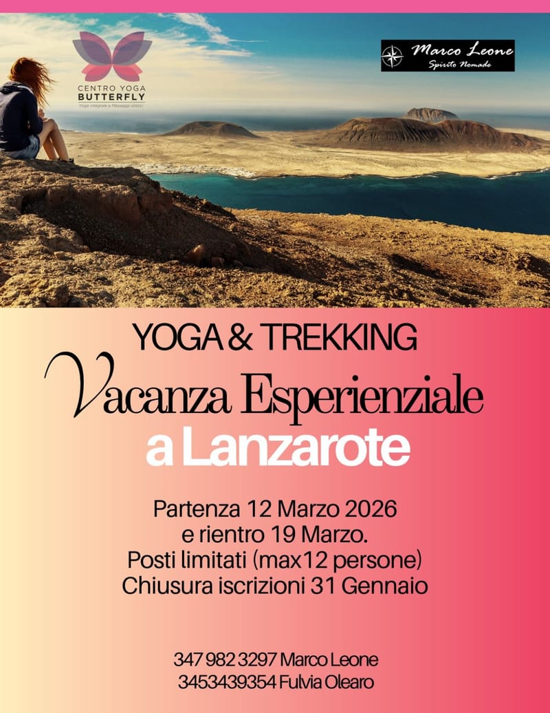 YOGA E TREKKING A LANZAROTE