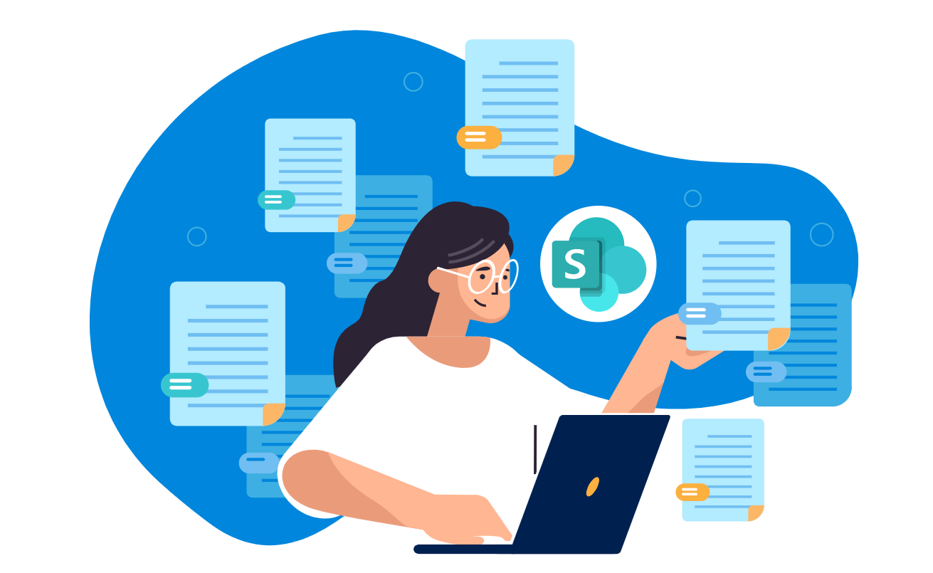 “SharePoint document collaboration enables real-time co‑authoring and digital workflows—reducing the need for printed documents.”