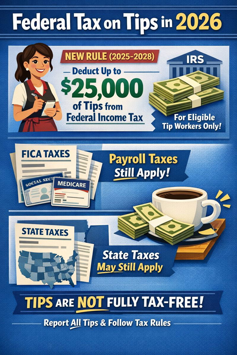 Federal: Income Tax on Tips (2025-2028)