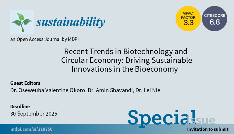 Special Issue Call -Sustainability MDPI