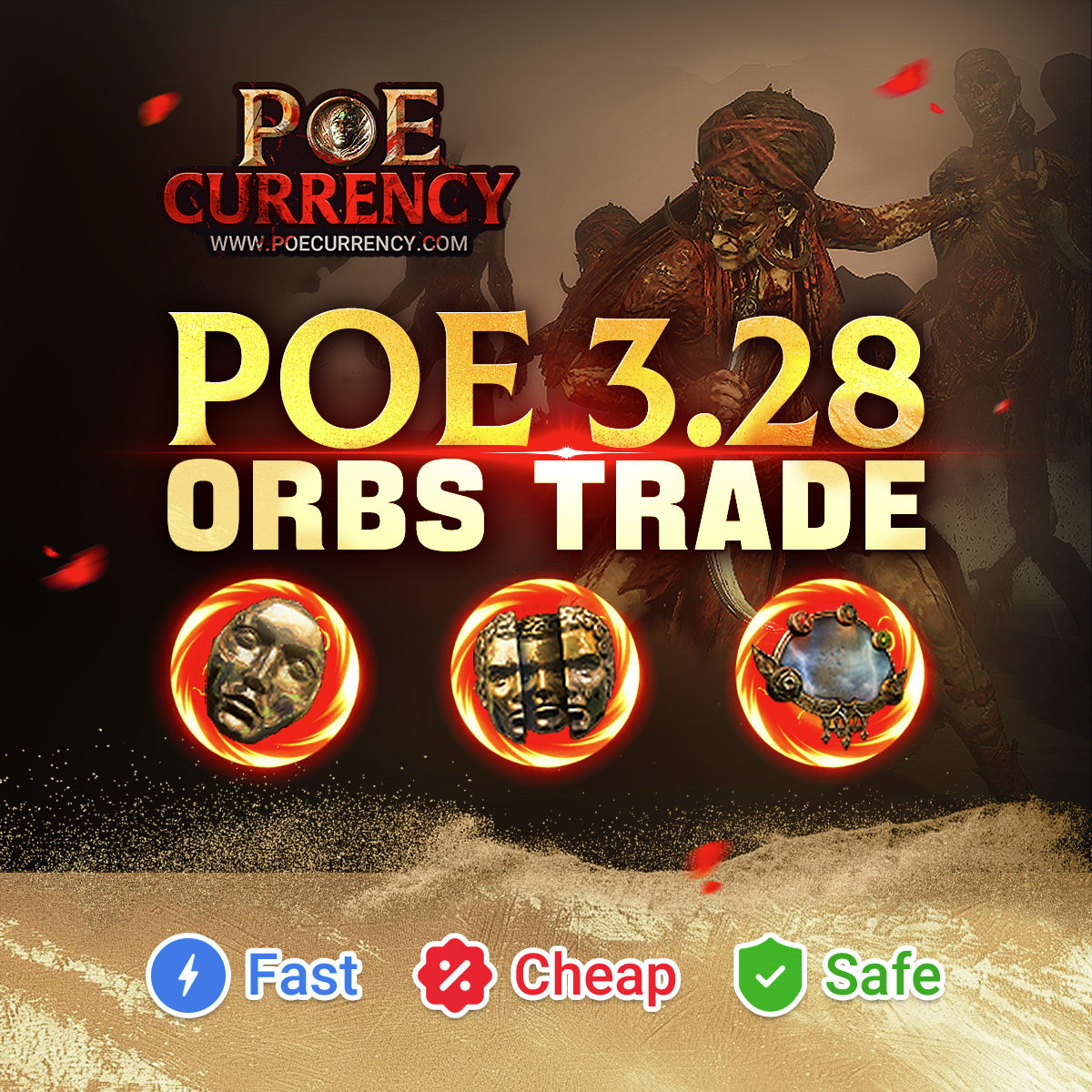 Visit POECurrency.com to buy Path of Exile 3.28 Currency for every softcore/hardcore expansion, standard and hardcore server.