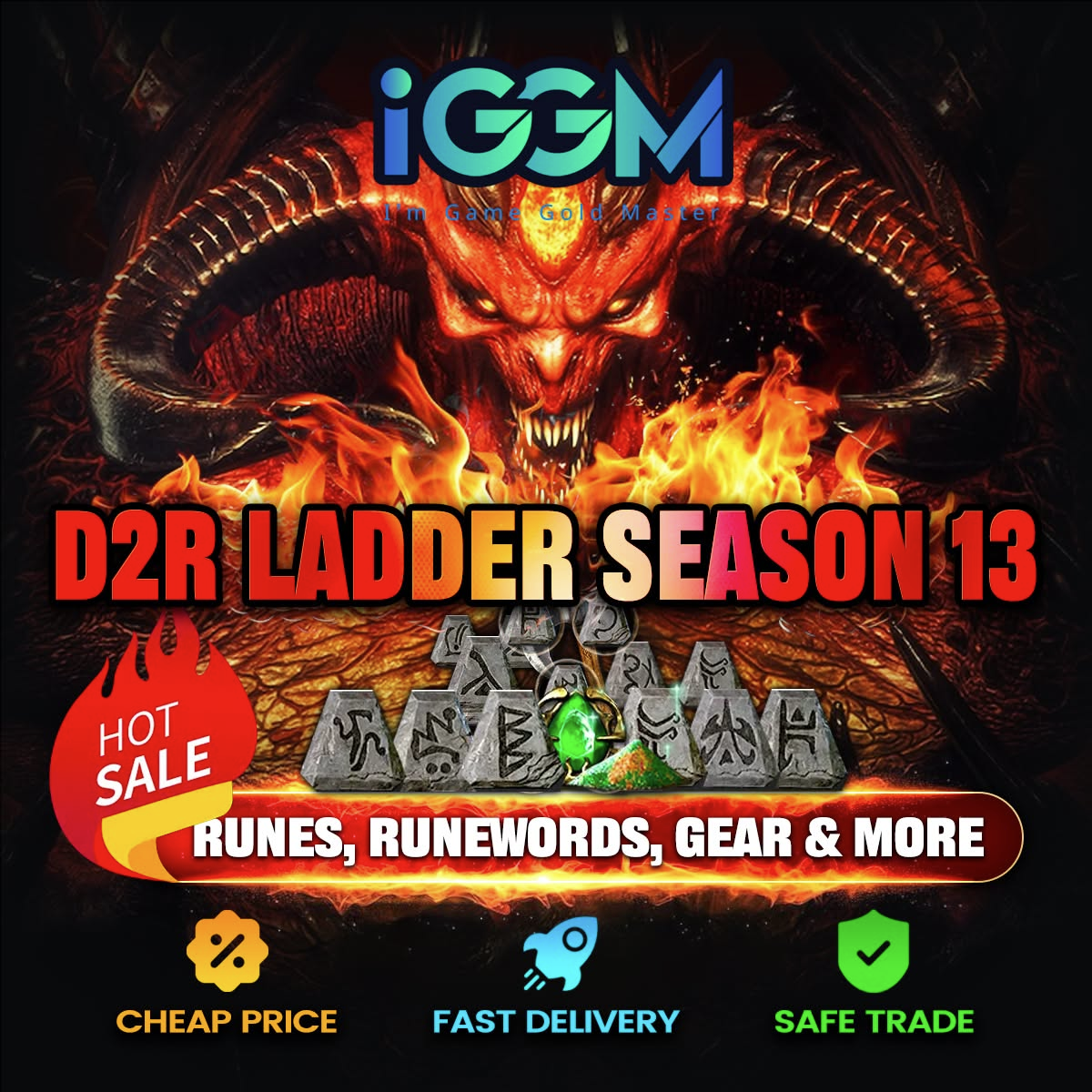 Choose IGGM for cheapest D2 Resurrected Items For Sale with fastest delivery.