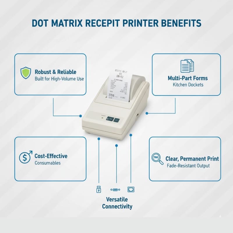 Dot Matrix Receipt Printers: A Reliable Choice for POS and Billing