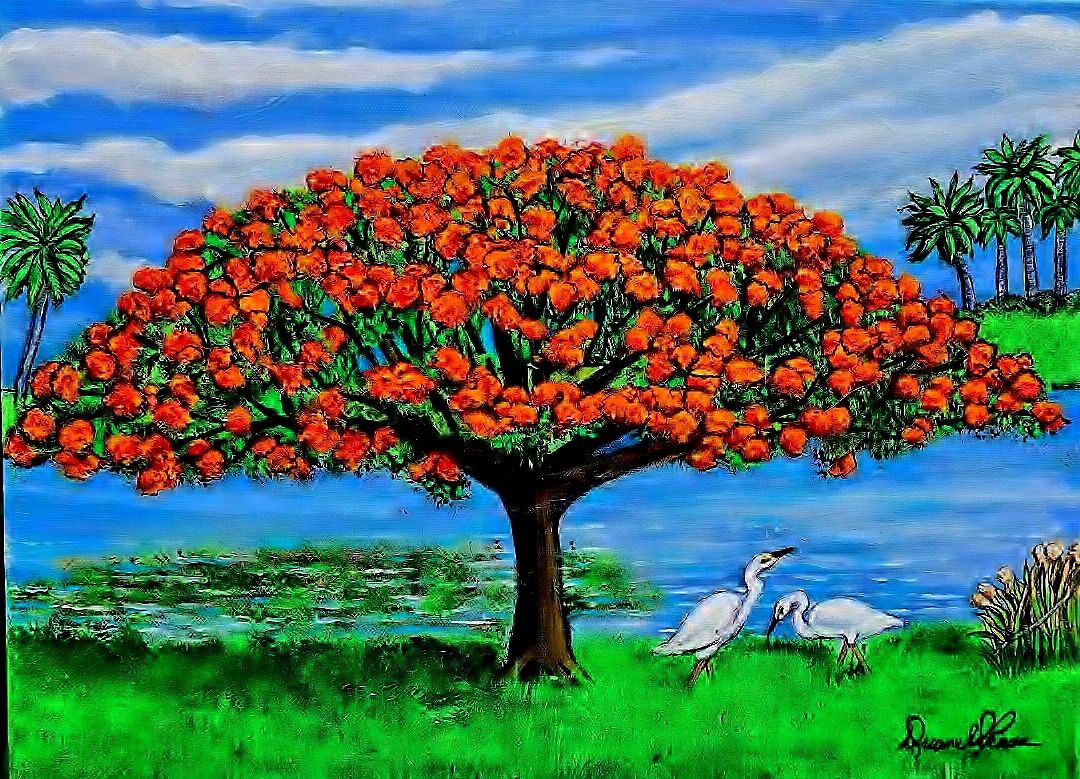 Flaming Beauty-Sold