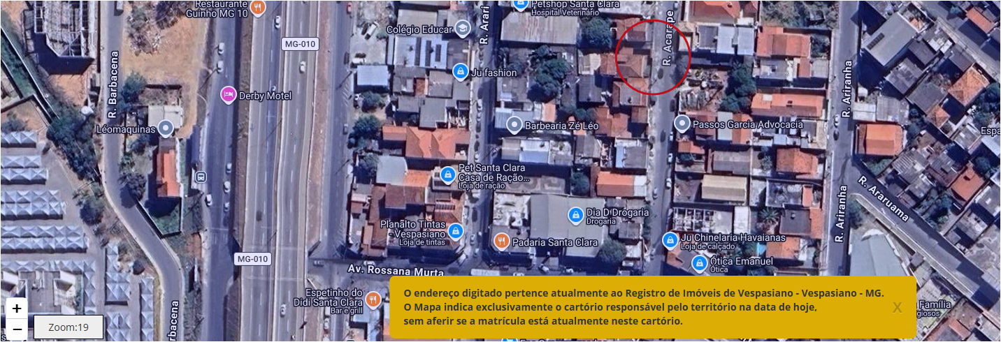 Mapa do Passos Garcia Advocacia