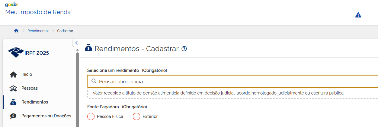 Meu Imposto de Renda - Imposto de Renda Sobre a Pensao Alimenticia