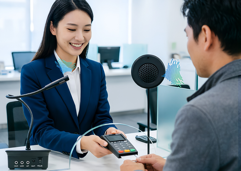 櫃枱窗口對講機系統