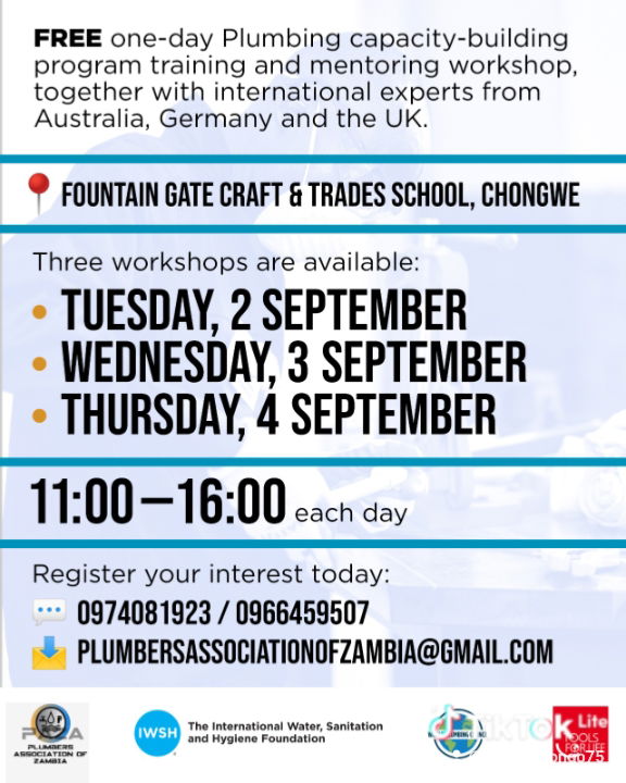 World Plumbing Council Africa Capacity building training.