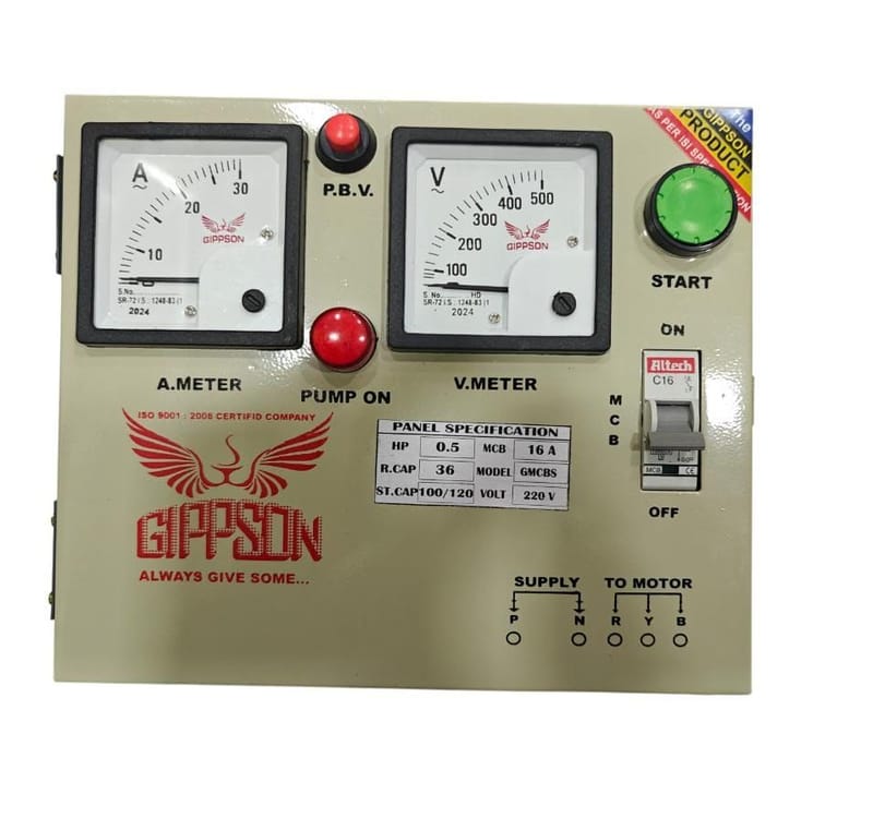 SUBMERSIBLE SINGLE PHASE MCB CONTROL PANEL