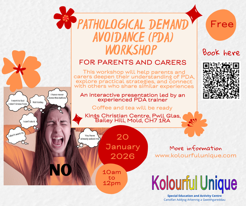 Parent/Carers Workshop - Pathological Demand Avoidance (PDA)