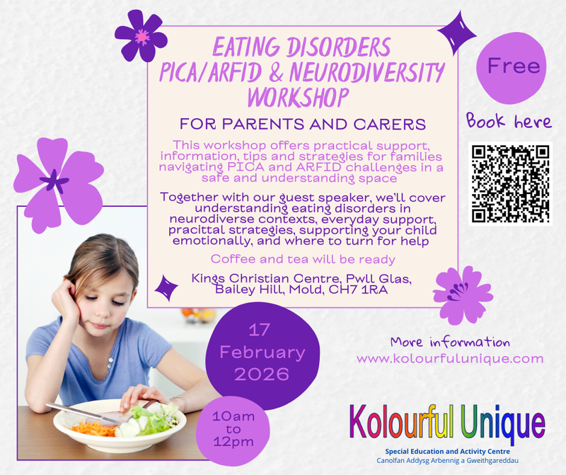 Parent/Carers Workshop - Eating disorders PICA/ARFID & Neurodiversity