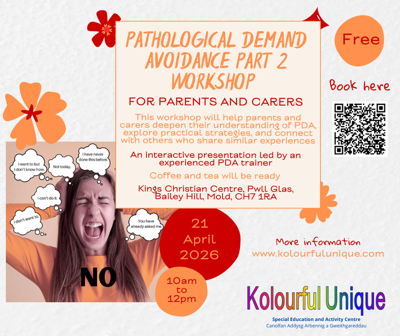 Parent/Carers Workshop - Pathological Demand Avoidance Part 2
