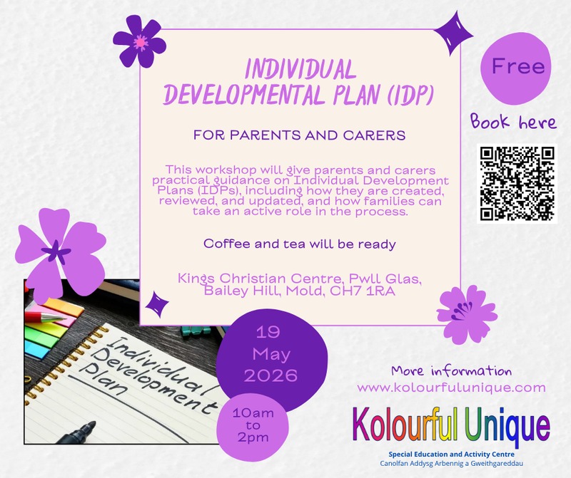Parent/Carers Workshop - Individual Developmental Plan (IDP)