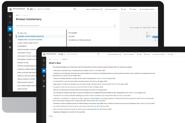 CCH iKnowConnect - Malaysia Income Tax Commentary- MY - 1