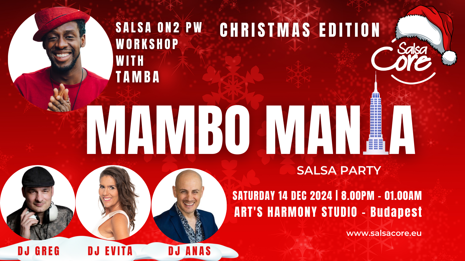 Mambo Mania Salsa Party  Christmas Edition at Art's Harmony Studio