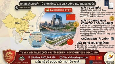 Huong dan xin visa cong tac Trung Quoc nhanh va dung quy dinh
