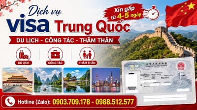 Dich vu visa Trung Quoc hoc khoa ngan han