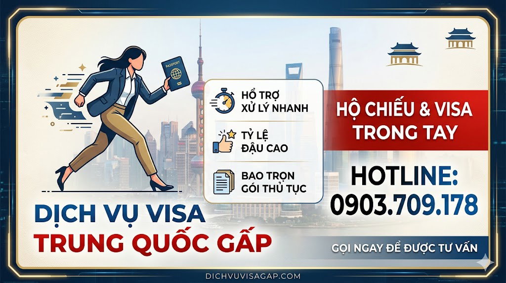 Dịch vụ làm visa trung quốc khẩn