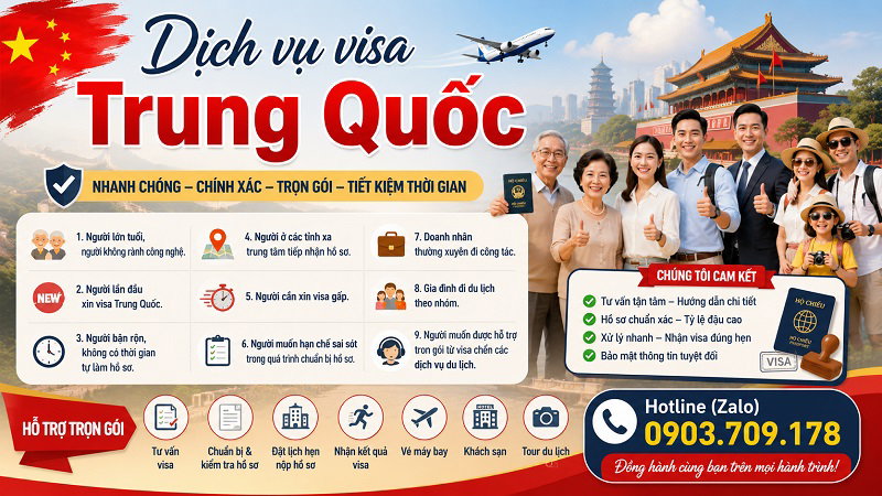 Dịch vụ làm visa Trung Quốc