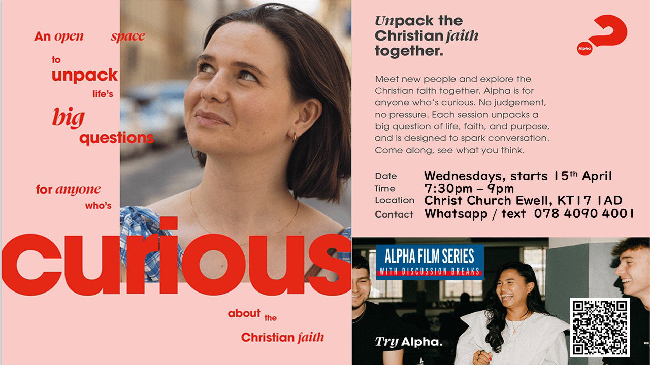 Alpha Film Series - Wednesday Evenings - Starts 15th April @ 7:30pm