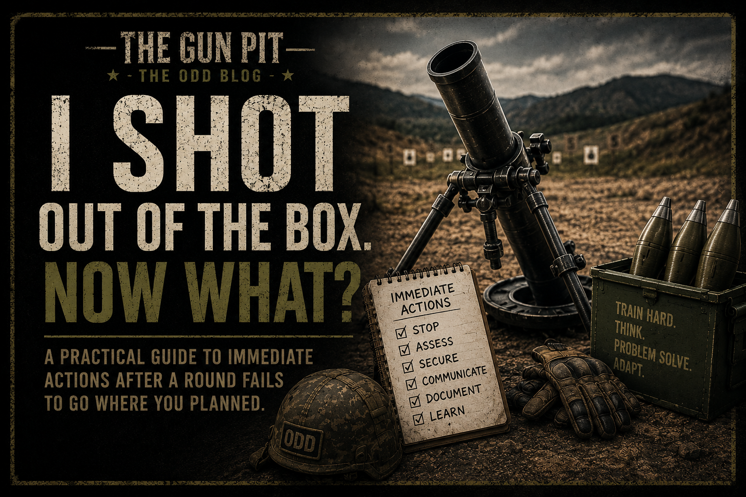 I shot out of the box, now what?