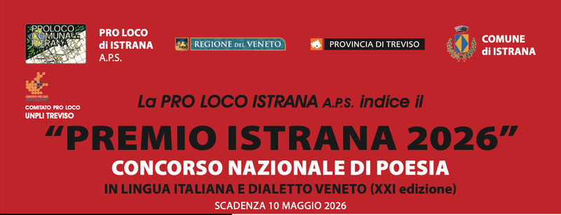 Concorso di poesia PREMIO ISTRANA 2026